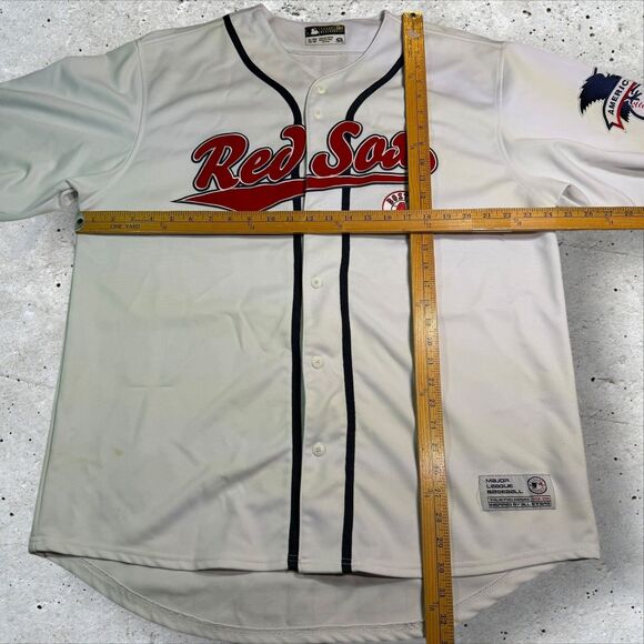 Boston Red Sox MLB Jersey True Fan XL 46-48 White Authentic Embroidered - Picture 11 of 12